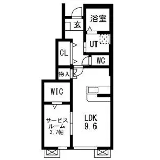 レジデンスⅡ【1階】の間取り