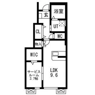 レジデンスⅡ【1階】の間取り