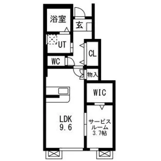 レジデンスⅡ【1階】の間取り