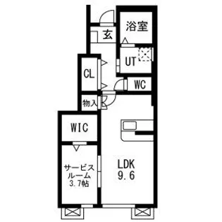 レジデンスⅡ【1階】の間取り