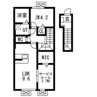 レジデンスⅡ【2階】の間取り