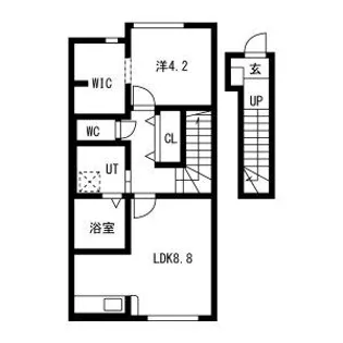 NJ HOUSE 花楯【2階】の間取り