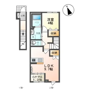 仮称)山形市双月町1丁目アパート【203号室】の間取り