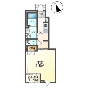 仮称)山形市双月町1丁目アパート【106号室】の間取り