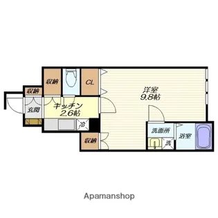 ATELIER NEST【102号室】の間取り