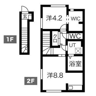 1LDKの間取り画像