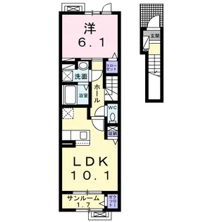 ウィッシュ・コート【2階】の間取り