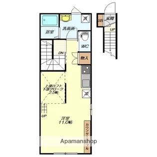 コンフォート1【J号室】の間取り