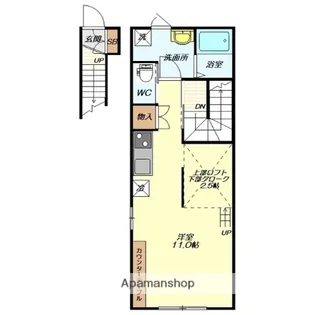 コンフォート1【S号室】の間取り