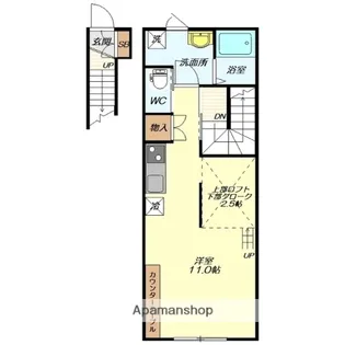 コンフォート1【Q号室】の間取り