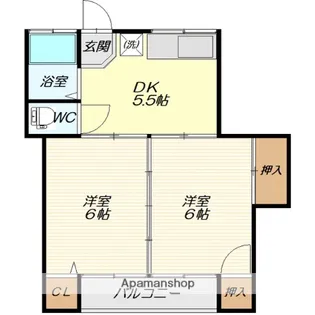 桜田庭学館【102号室】の間取り