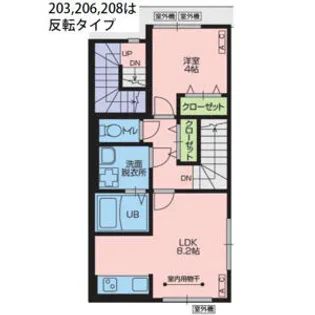 VIVIANA TOP(ヴィヴィアナ トップ)【207号室】の間取り