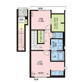 1LDKの間取り画像