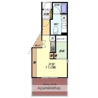 ユニテラス中桜田【101号室】の間取り