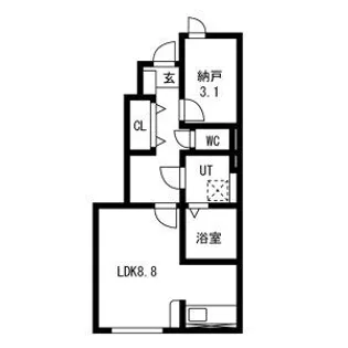 サジタリアス【110号室】の間取り