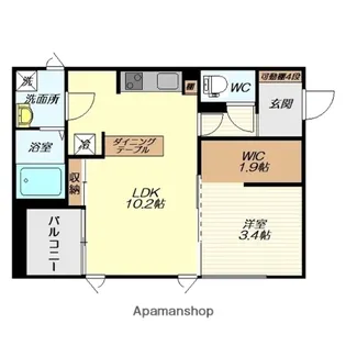 MAISONCASITA十日町【2階】の間取り