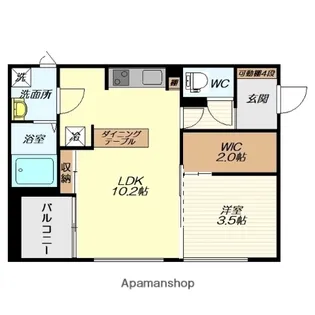 MAISONCASITA十日町【103号室】の間取り