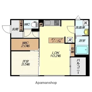 MAISONCASITA十日町【105号室】の間取り