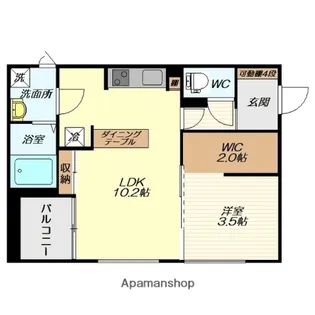 MAISONCASITA十日町【203号室】の間取り