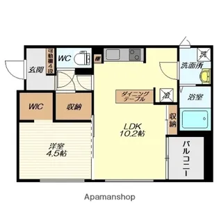 MAISONCASITA十日町【205号室】の間取り