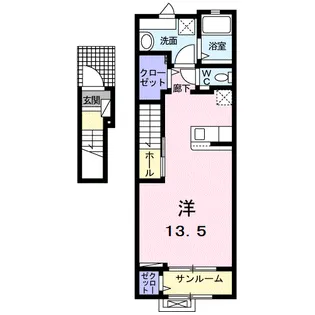 リズブラン モーム【2階】の間取り