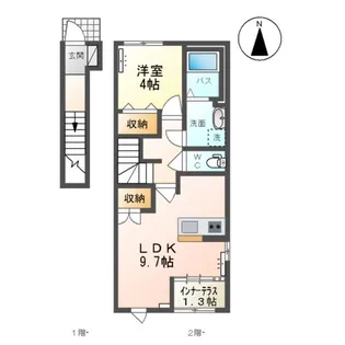 アーバンハイツ南原【2階】の間取り