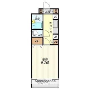 ZINハイツ【106号室】の間取り