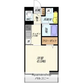 グリーンヒルズⅦ【203号室】の間取り