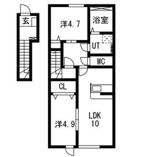 アークブリス【207号室】の間取り