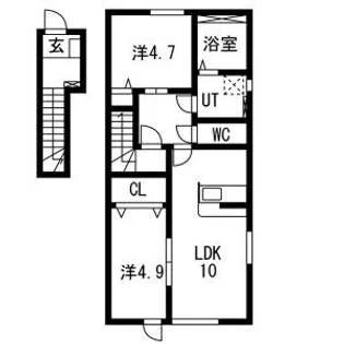 アークブリス【201号室】の間取り