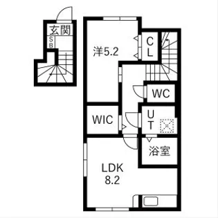 アクアフィオーレ江南【306号室】の間取り