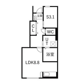 J.BREATH【101号室】の間取り