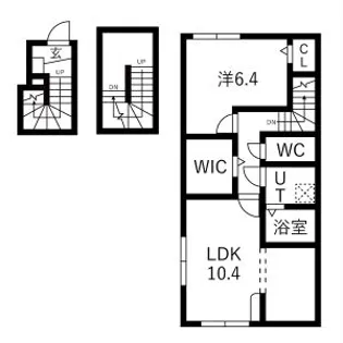 KD小白川【305号室】の間取り