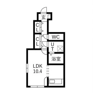 KD小白川【105号室】の間取り