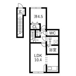 KD小白川【2階】の間取り