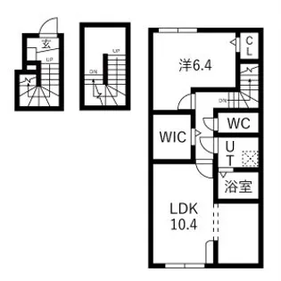 KD小白川【302号室】の間取り