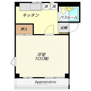 スカイコート十日町【201号室】の間取り