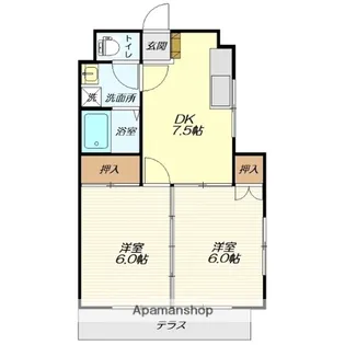 MY HOUSE壱番館【101号室】の間取り