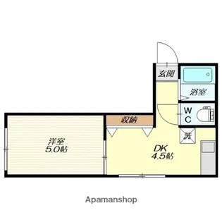 ヒルトップ桜田【2A号室】の間取り