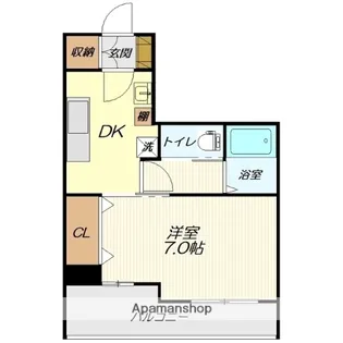 ほなみビル【206号室】の間取り