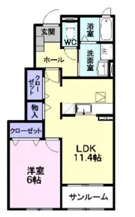 ジラソーレ【1階】の間取り