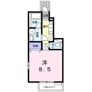 アデレード【1階】の間取り