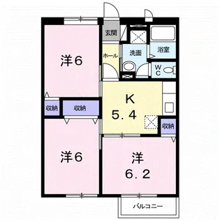 ファミール ドミール【2階】の間取り