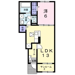 ベル・ファミーユ【1階】の間取り