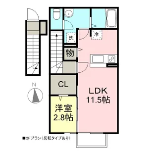 アスナロ【2階】の間取り