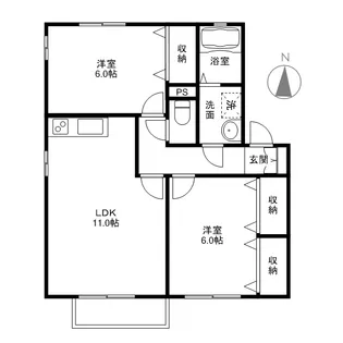 アッサンブラージュ【1階】の間取り