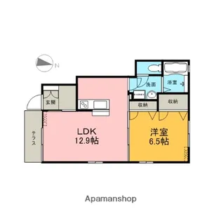 茨城県猿島郡境町大字大歩【アパート】の間取り