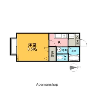 スクエア【203号室】の間取り