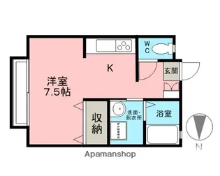ローズヒル【201号室】の間取り