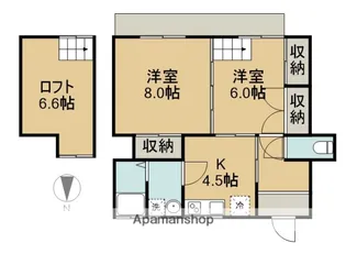 泉アパート【1階】の間取り